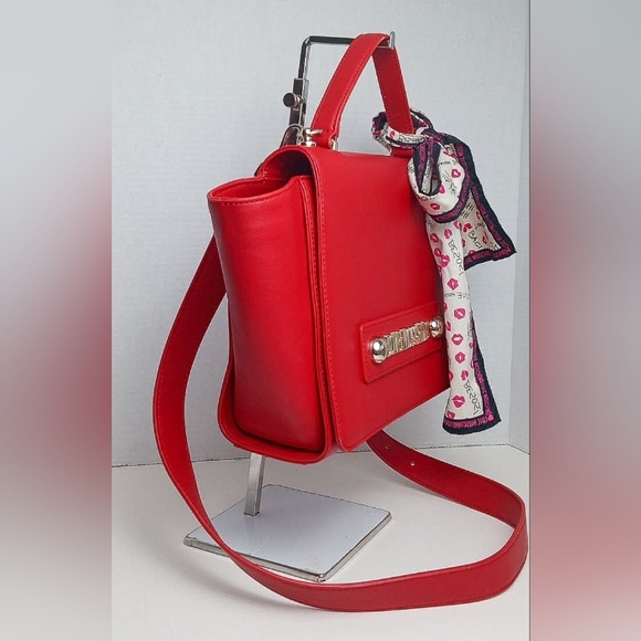 Lightly used LOVE MOSCHINO Embellished faux leather Vegan Leather shoulder bag - Picture 3 of 11